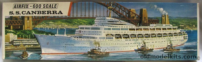 Airfix 1/600 SS Canberra Ocean Liner, F501S plastic model kit